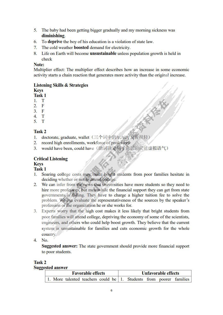 大学思辨英语教程 视听说1