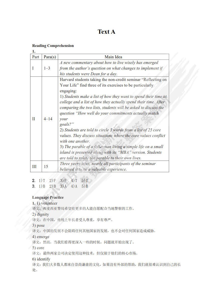 大学跨文化英语综合教程 第1册