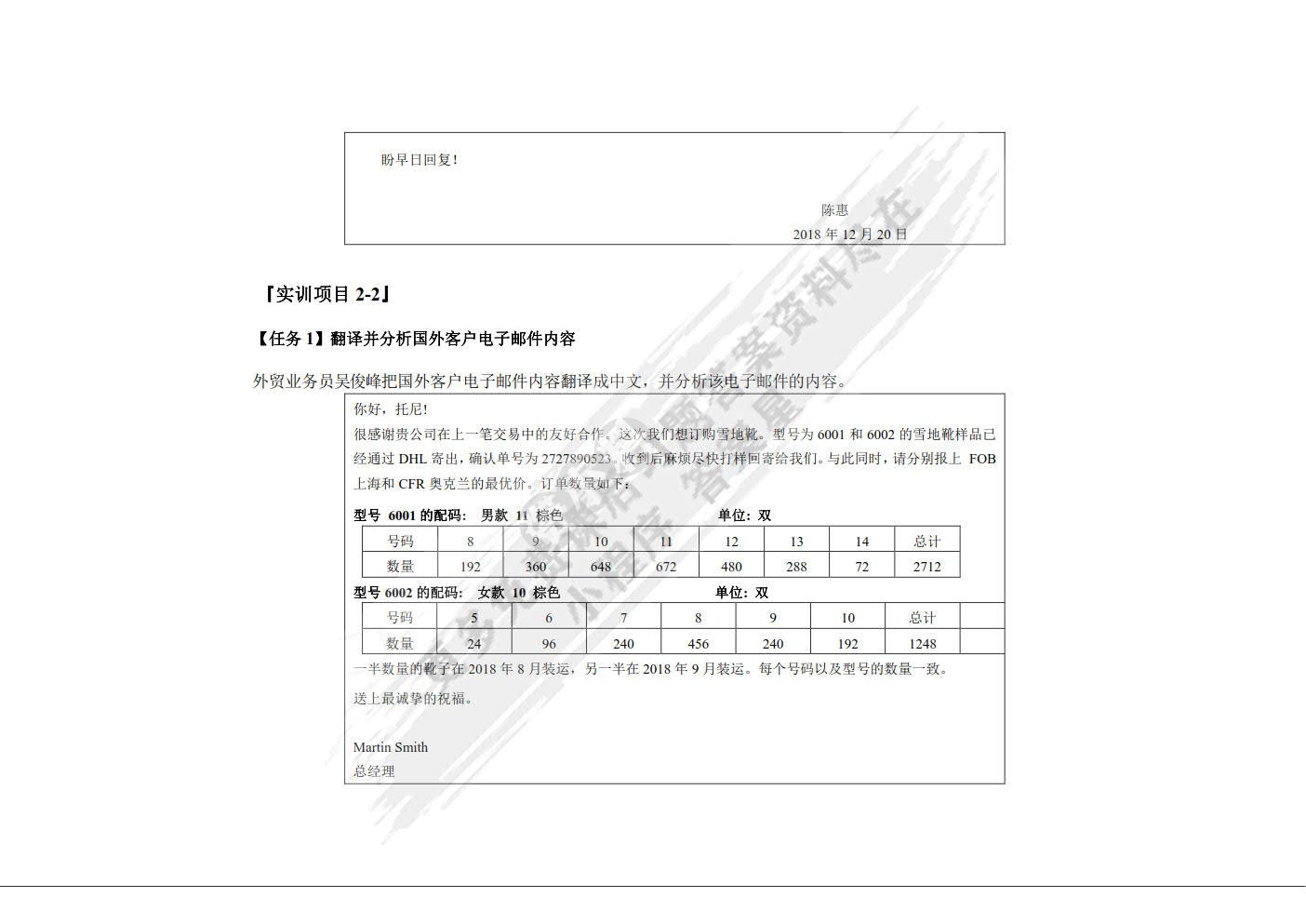 外贸业务综合实训（第2版）