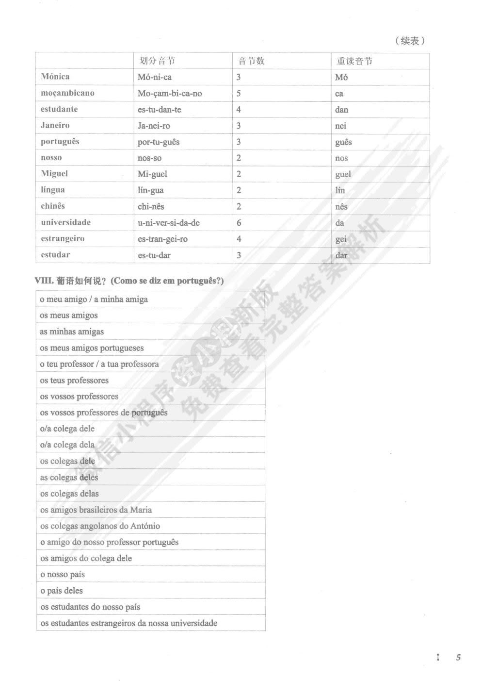 大学葡萄牙语(1)