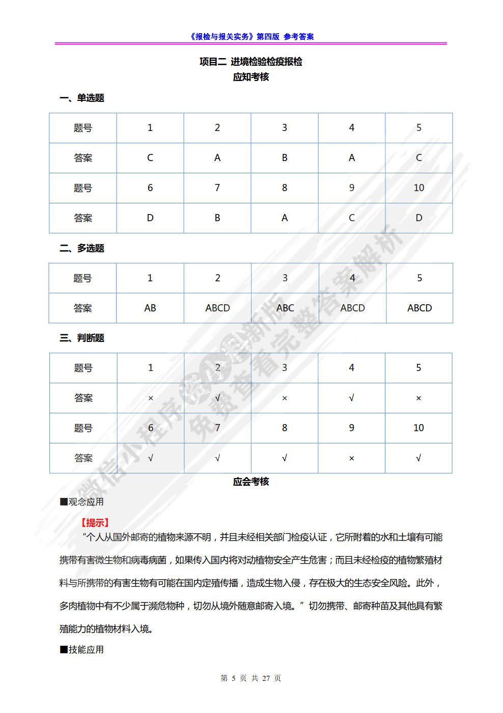 报检与报关实务（第四版）