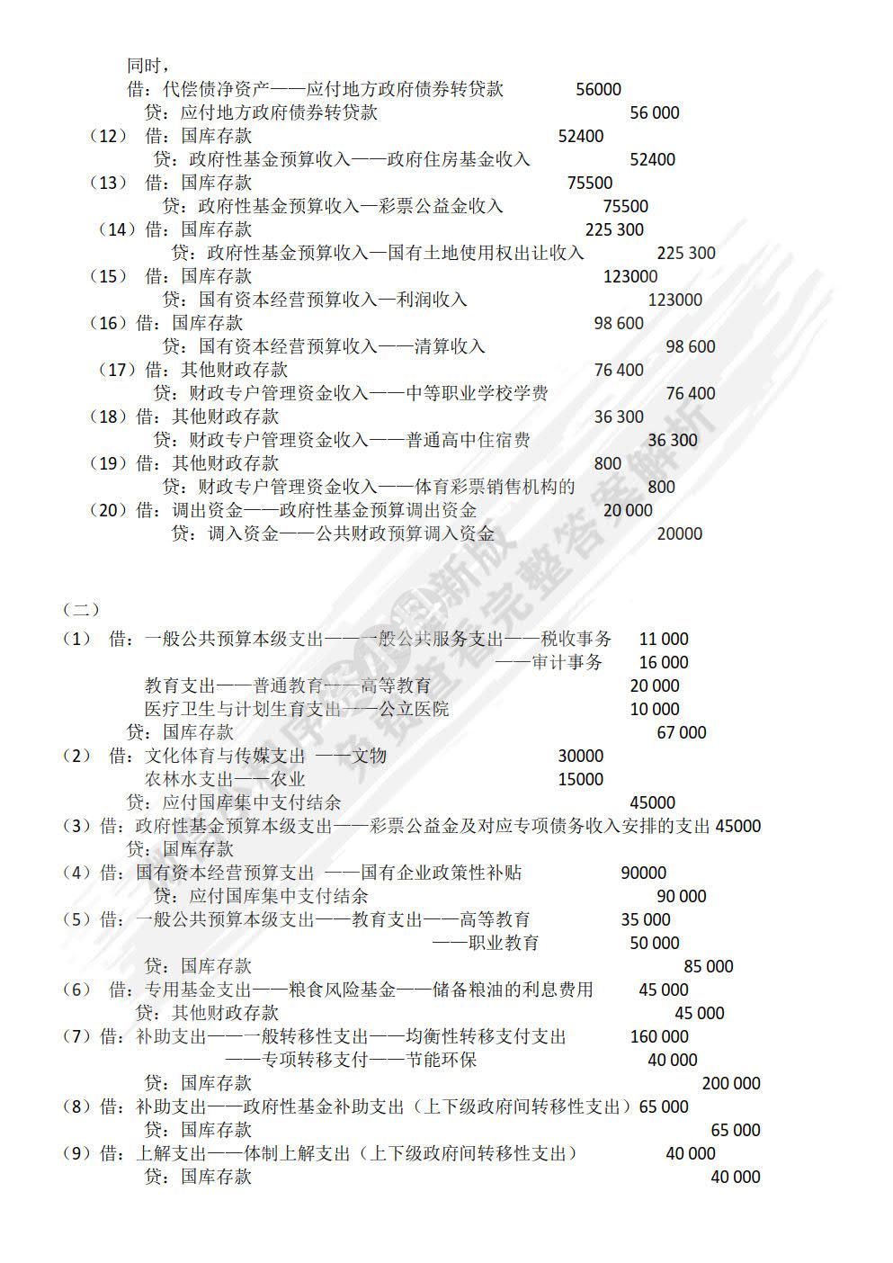 政府与非营利组织会计第二版