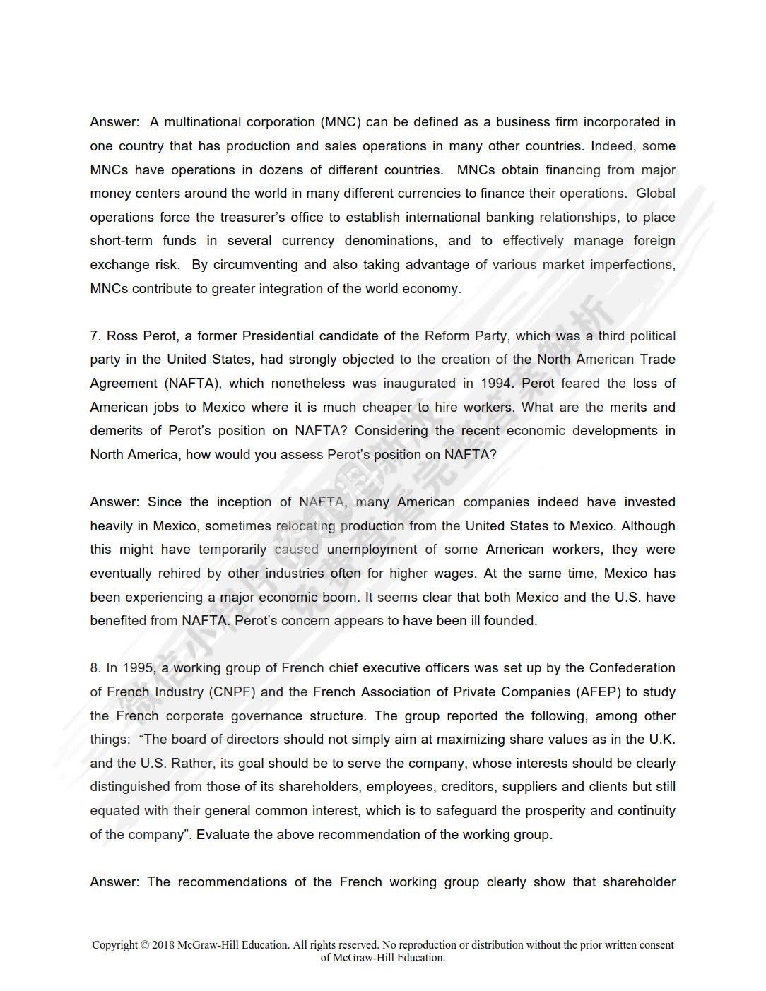 国际财务管理（原书第8版）