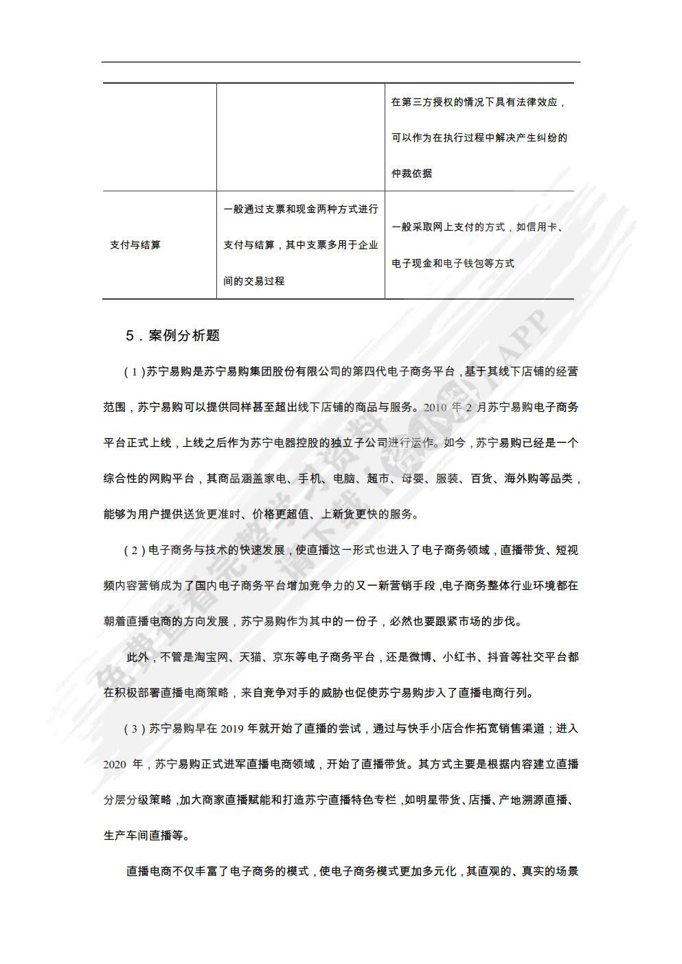 电子商务基础与应用（慕课版）