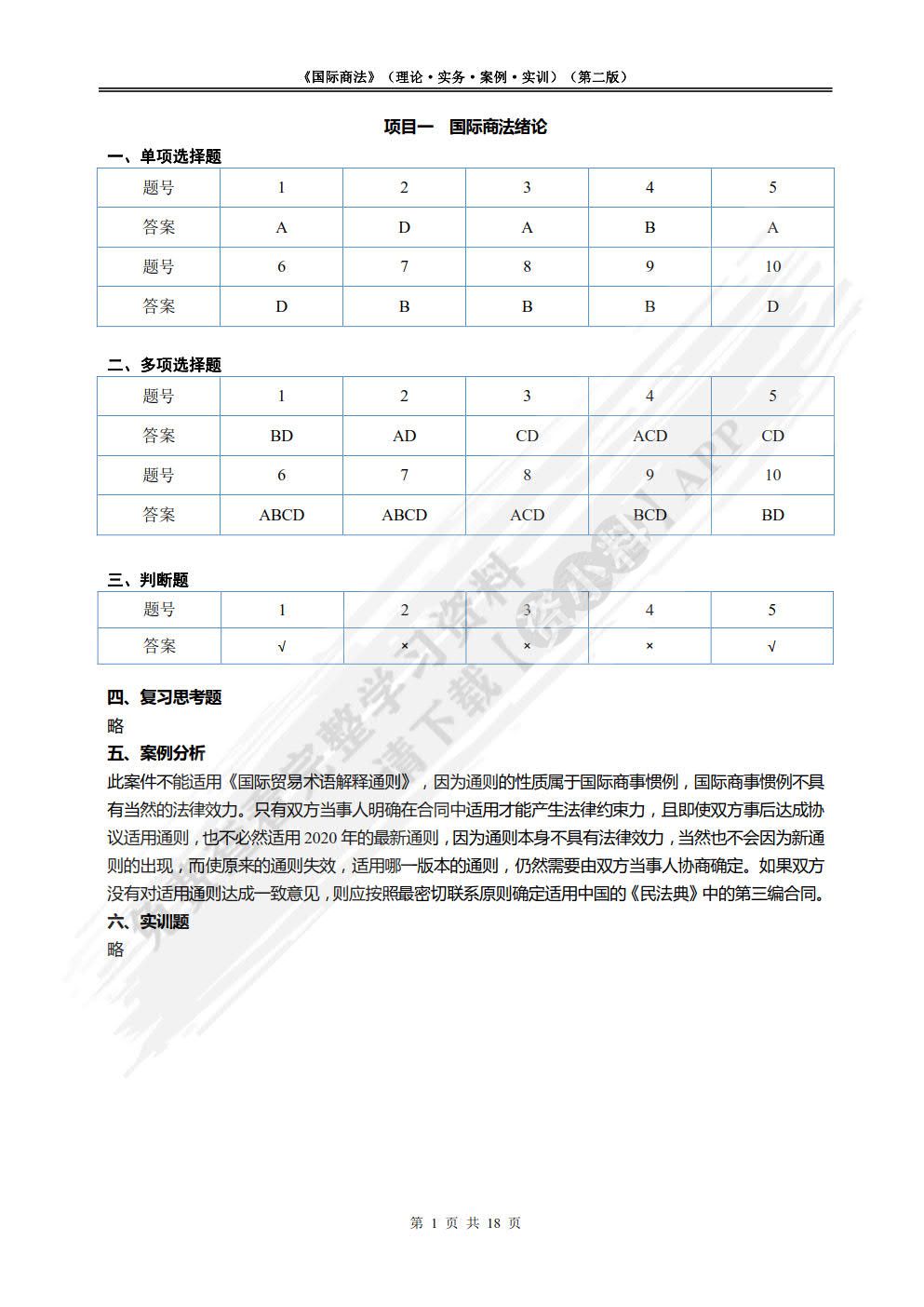 国际商法（第二版）