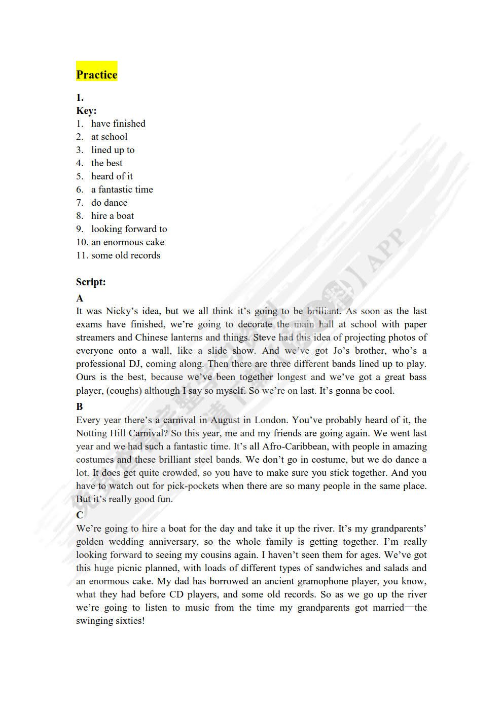 应用英语教程视听说2