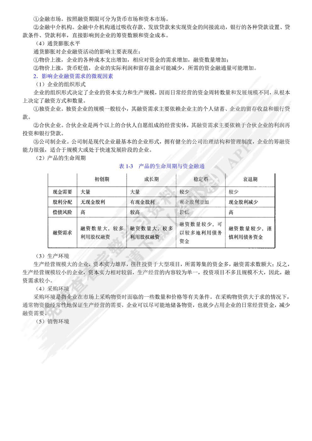 金融经济学教程第二版