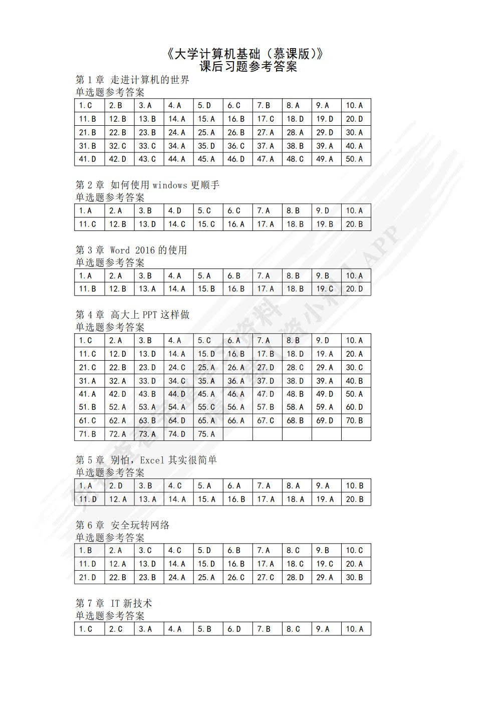 大学计算机基础（慕课版）