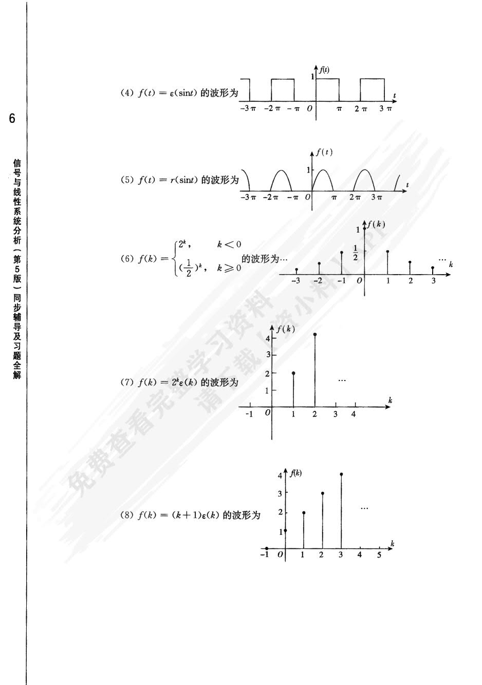 信号与线性系统分析（第5版）