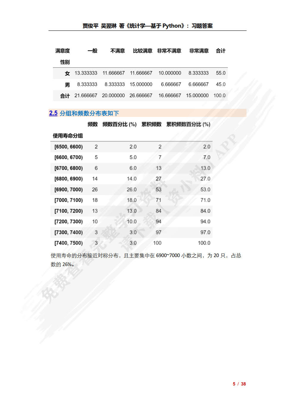 统计学&mdash;&mdash;基于Python