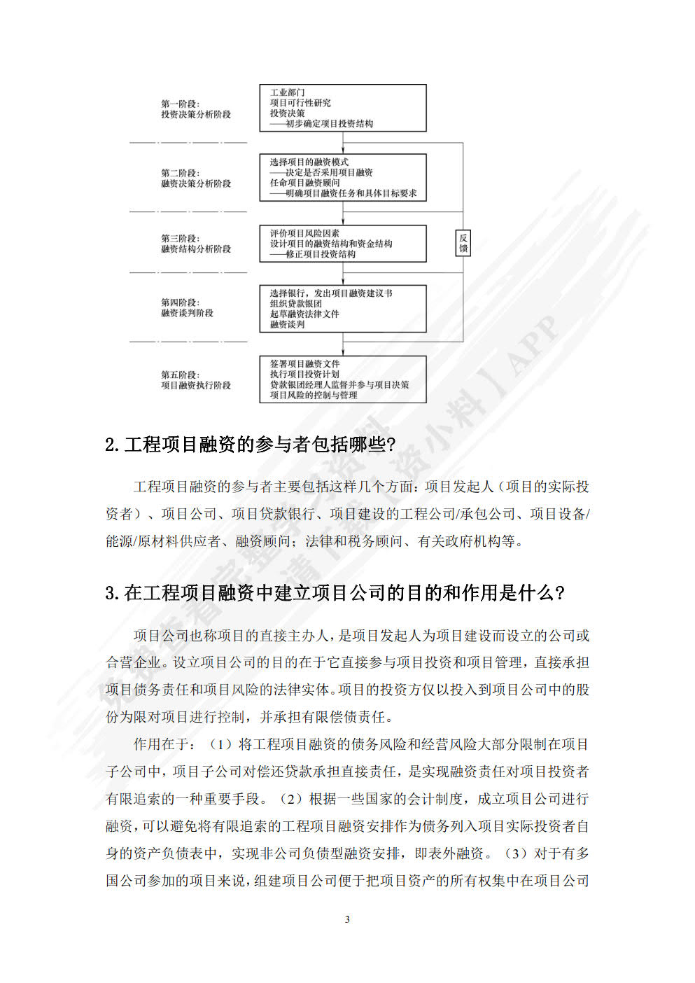 工程项目融资 第4版