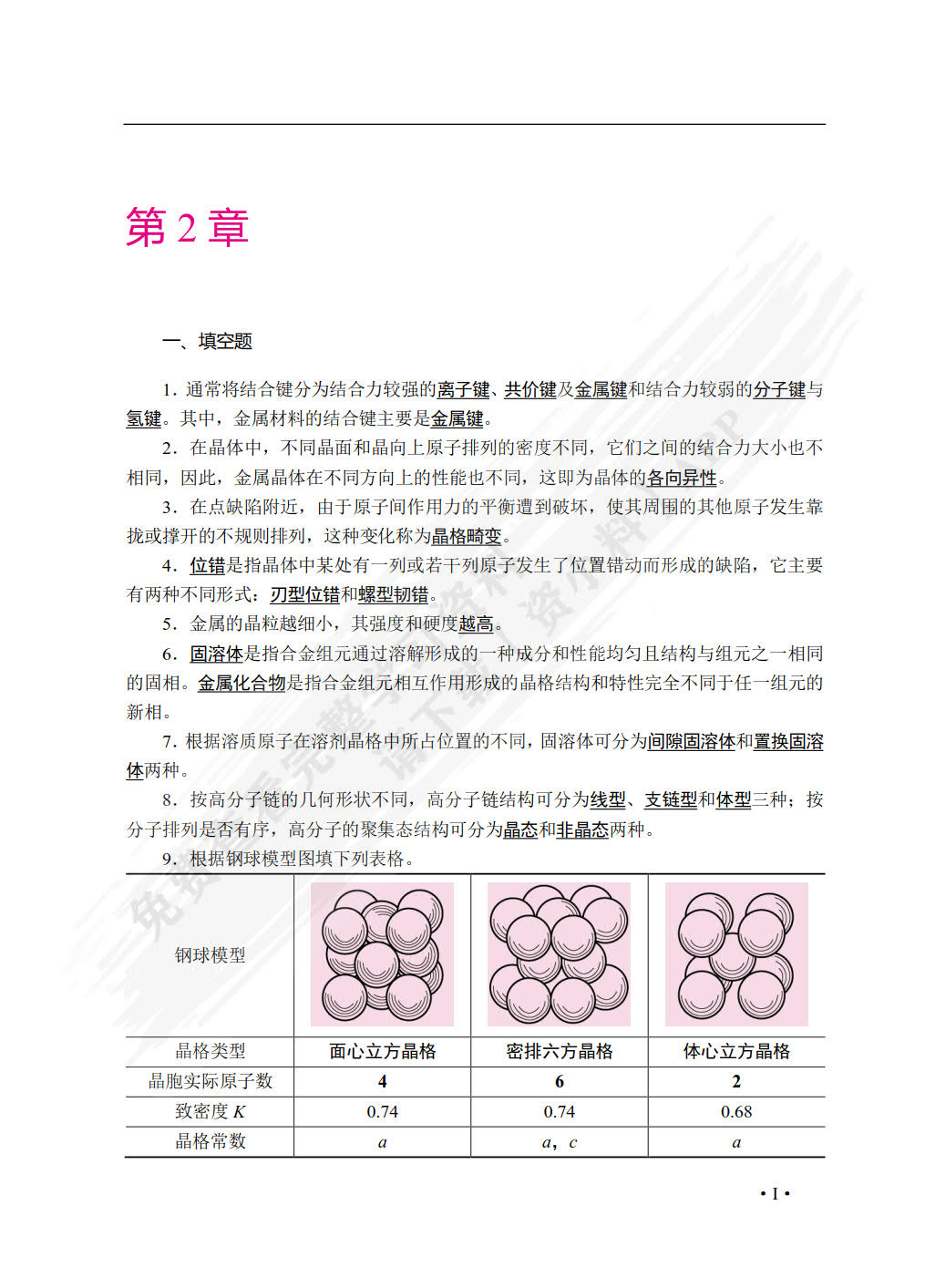 工程材料及成形工艺