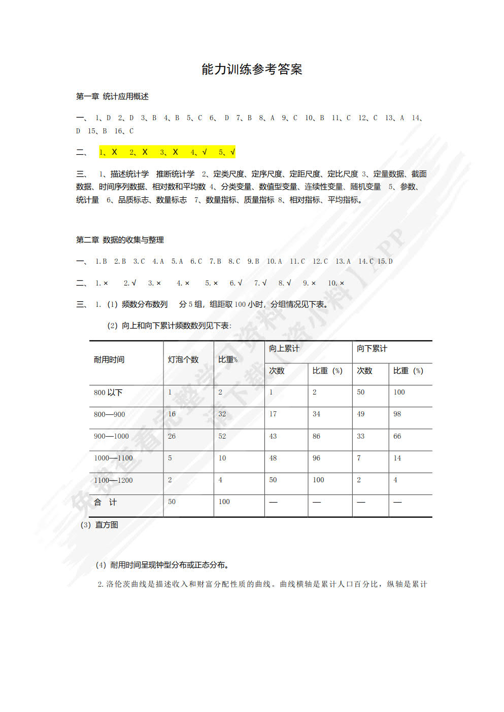 应用统计学第二版