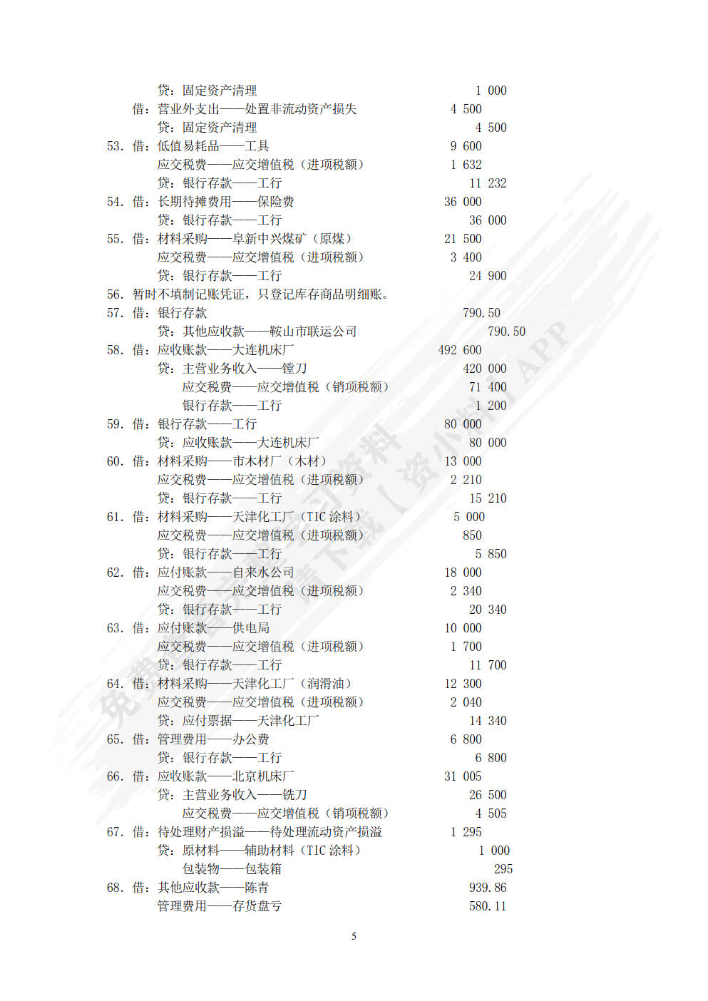财务会计实训教程第二版