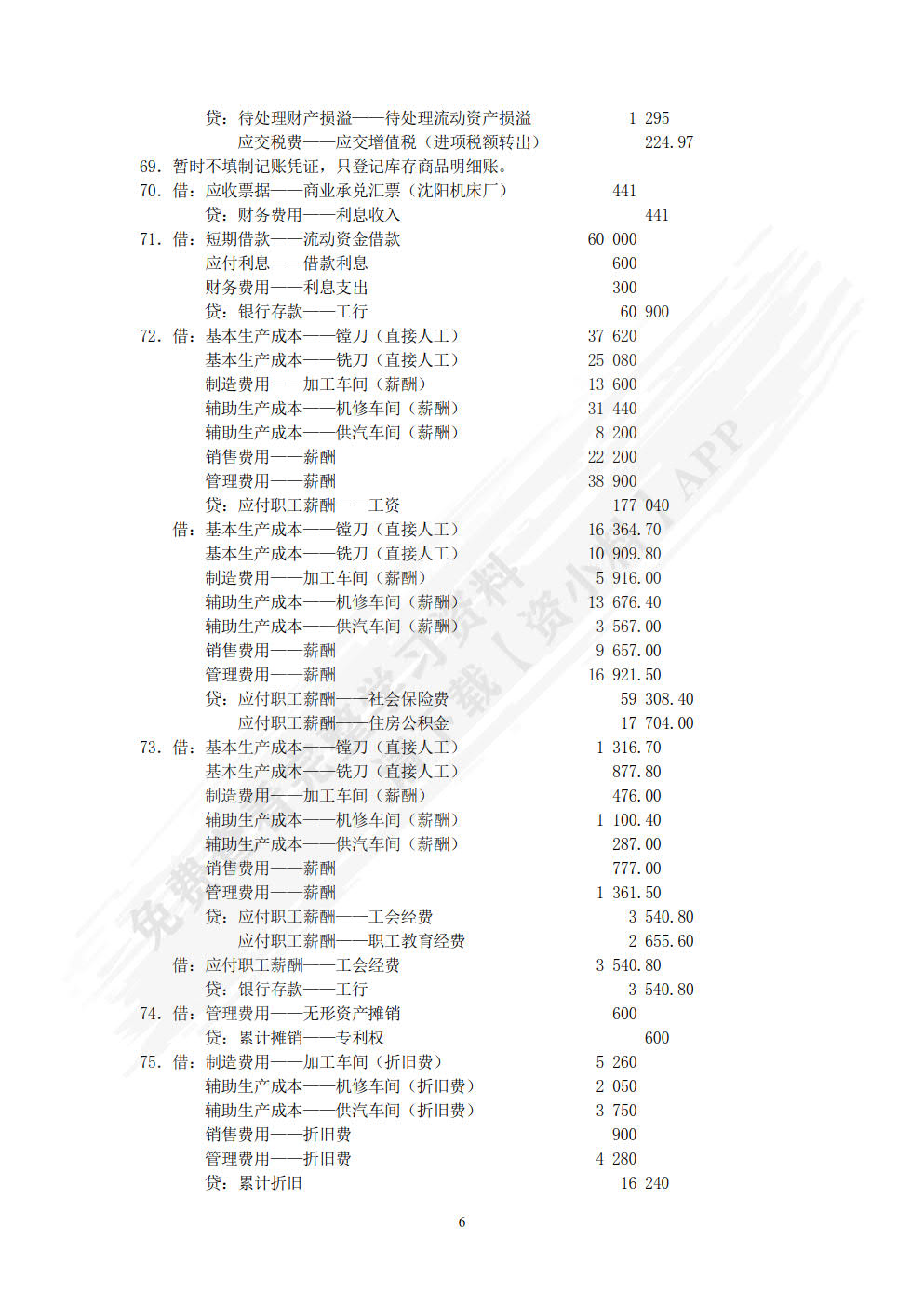 财务会计实训教程第二版