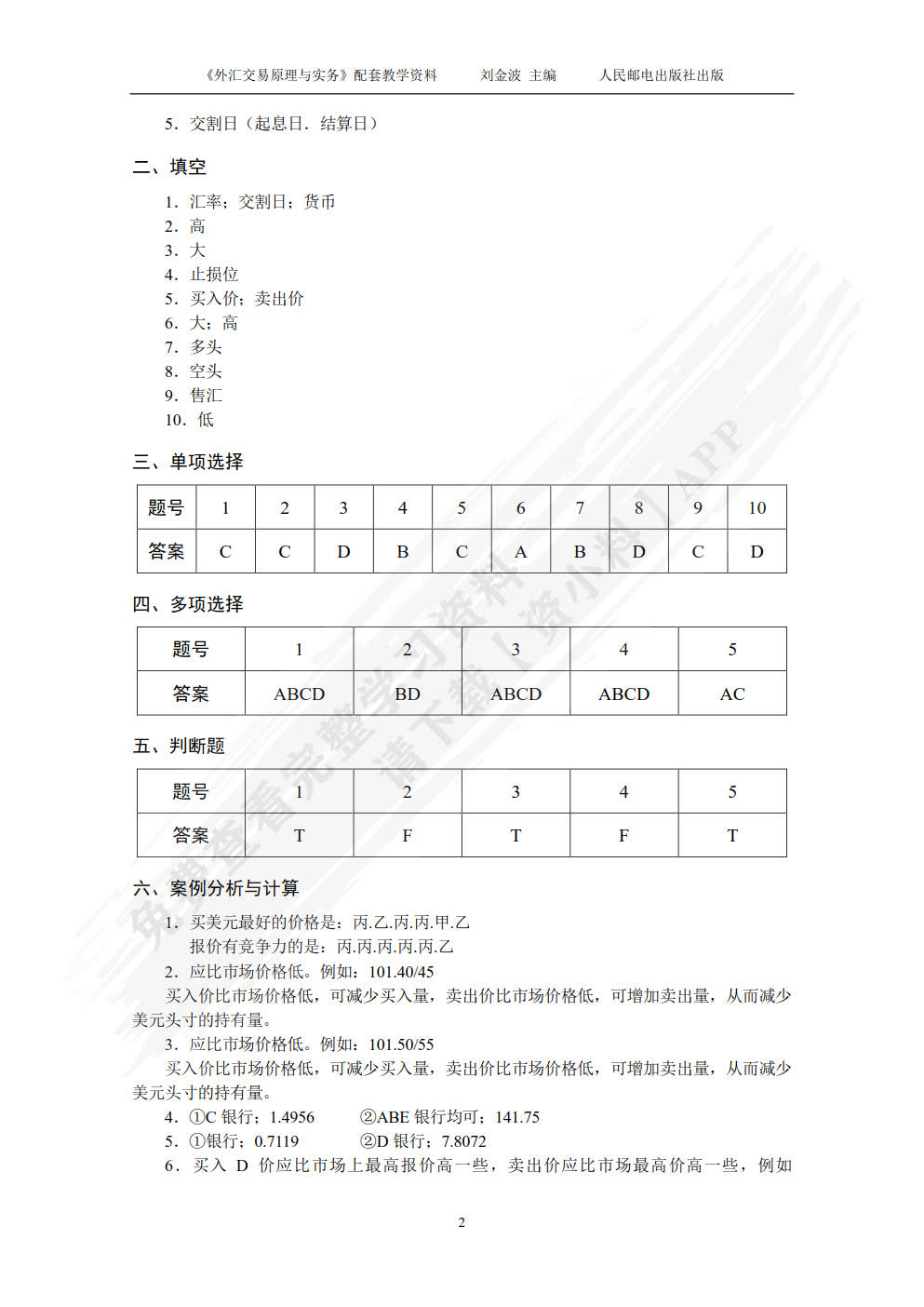 外汇交易原理与实务（第3版）
