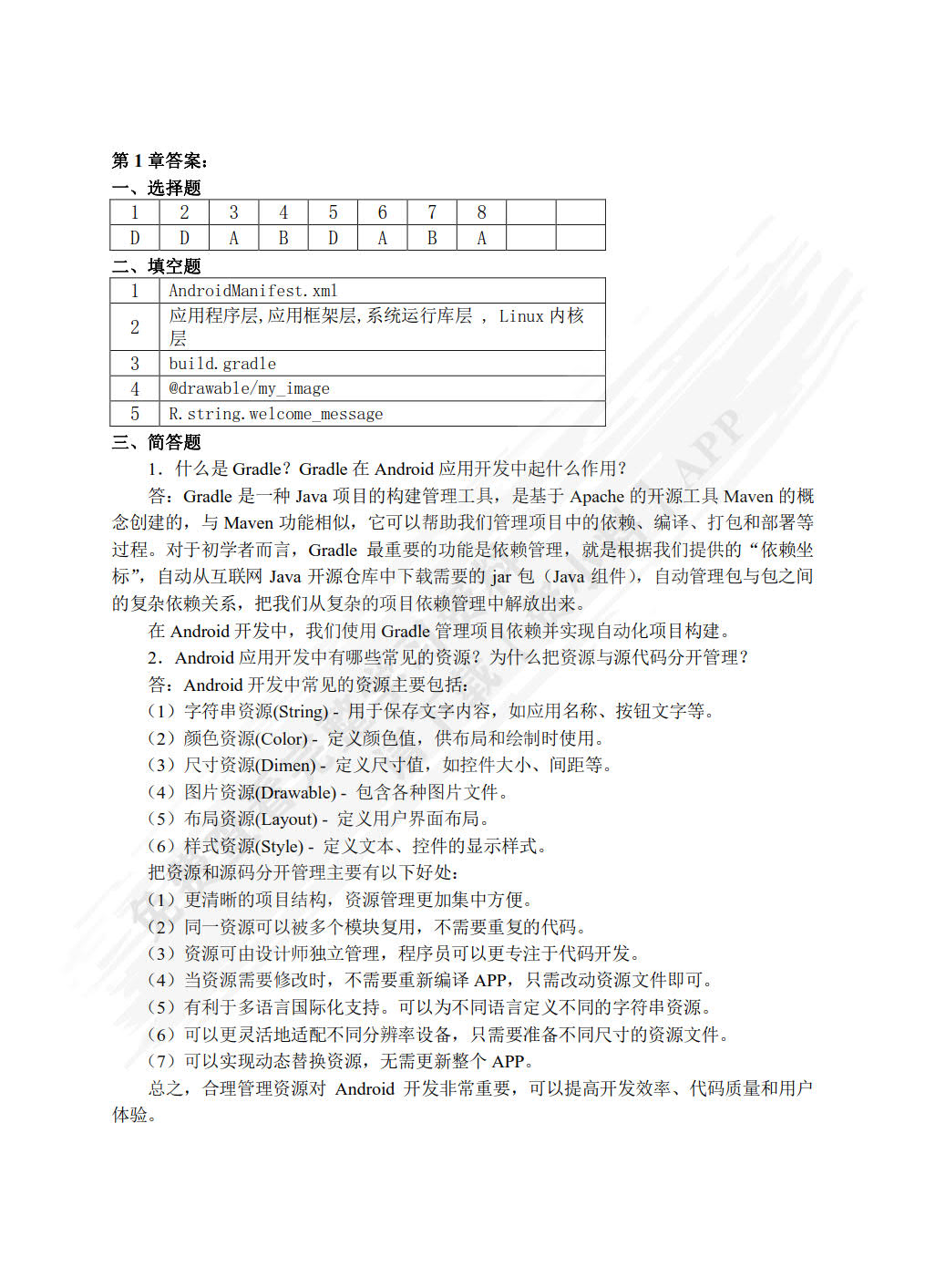 Android应用开发技术