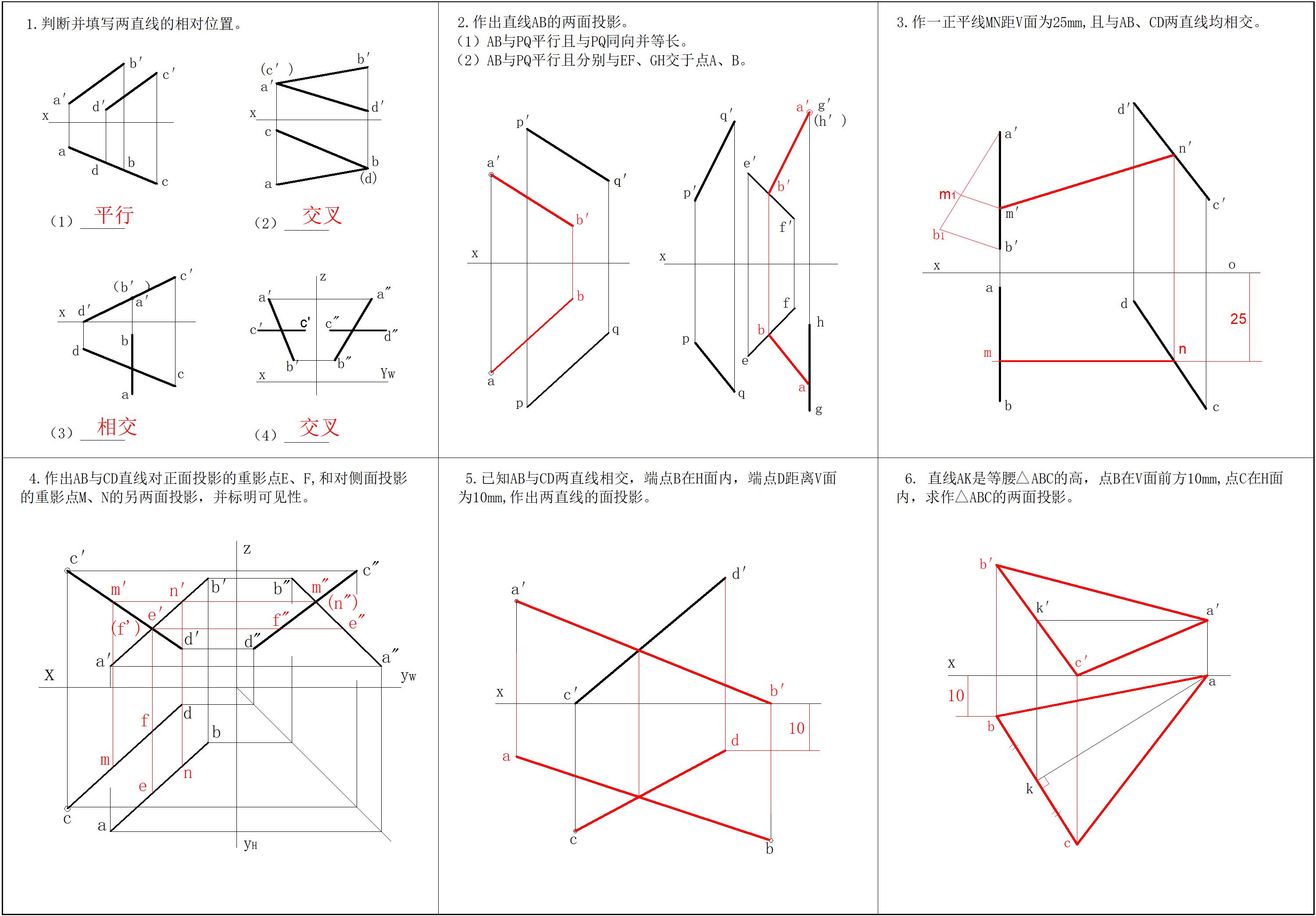 工程制图习题集 第2版
