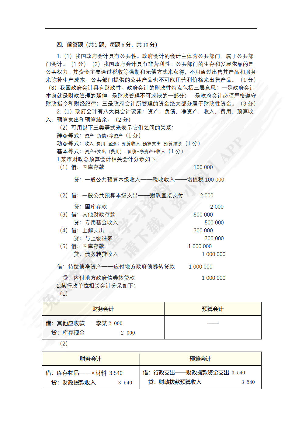 政府会计(第三版)