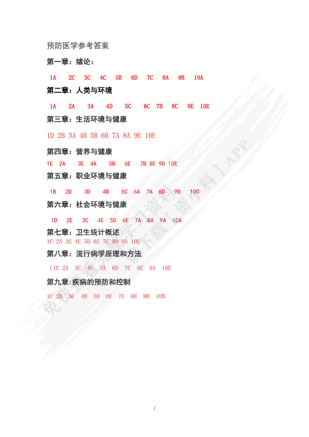 预防医学（第二版）