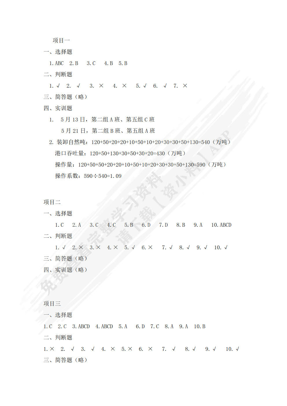 港口业务与操作(第2版)