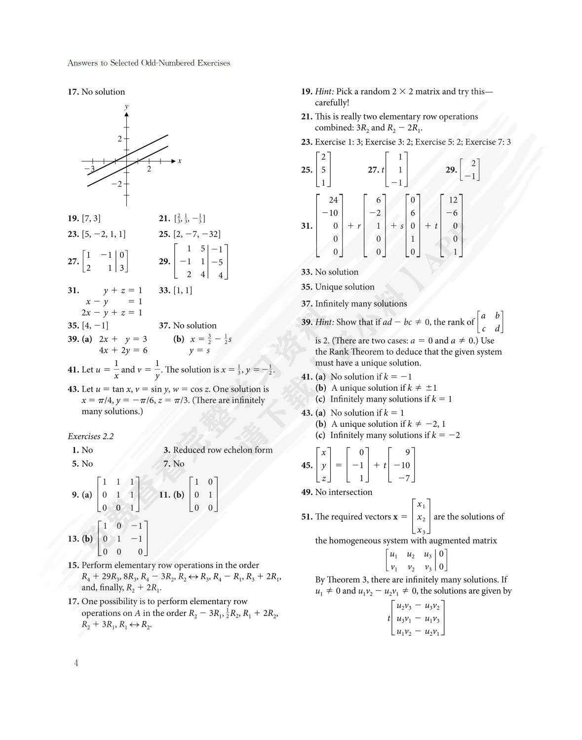 线性代数（英文版&middot;第四版）