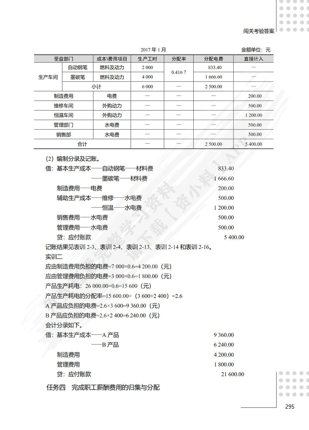 成本计算与控制