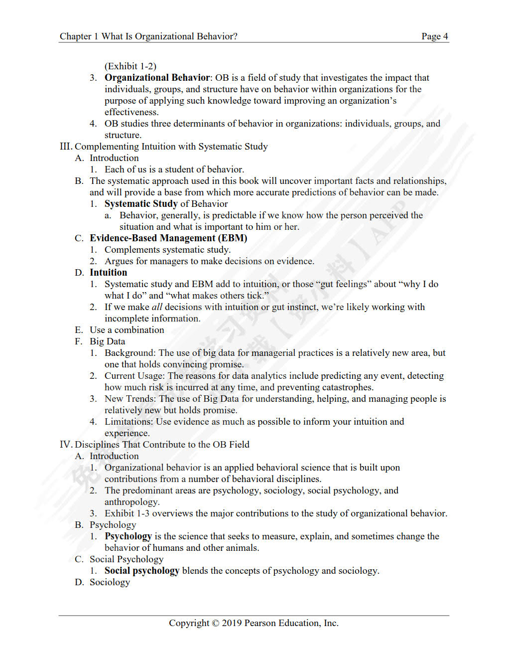 罗宾斯 组织行为学（第18版）