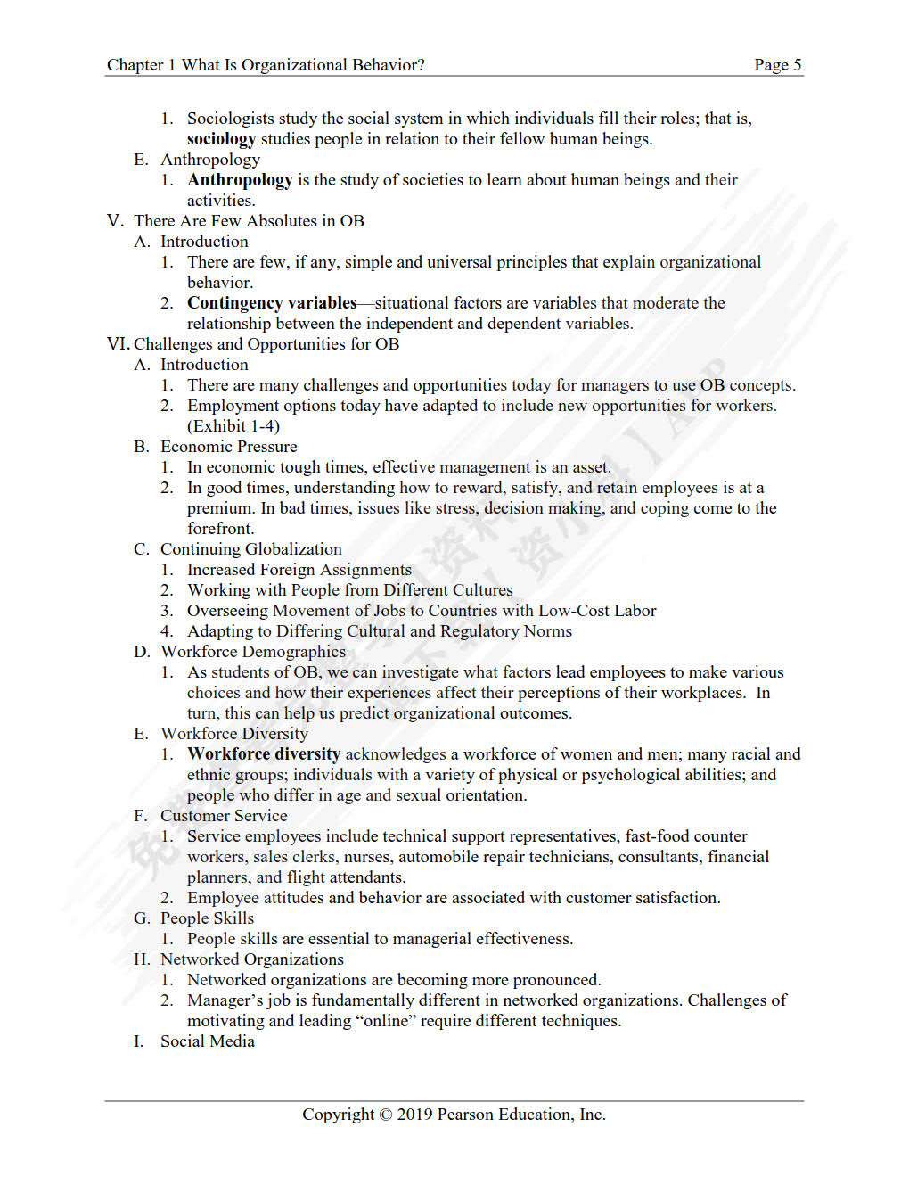 罗宾斯 组织行为学（第18版）