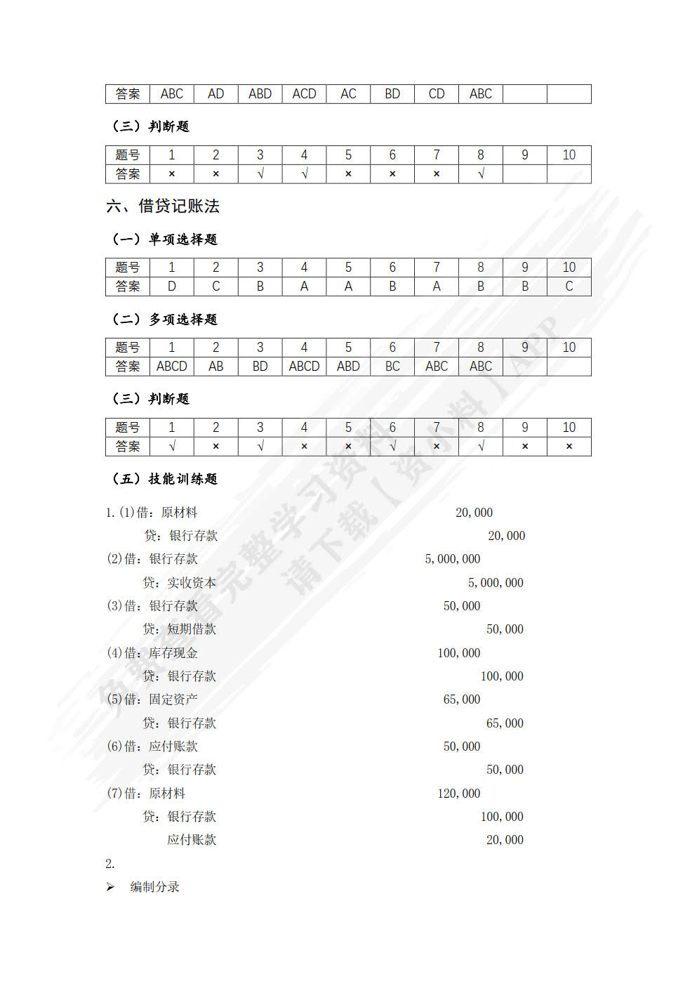 基础会计（第二版）
