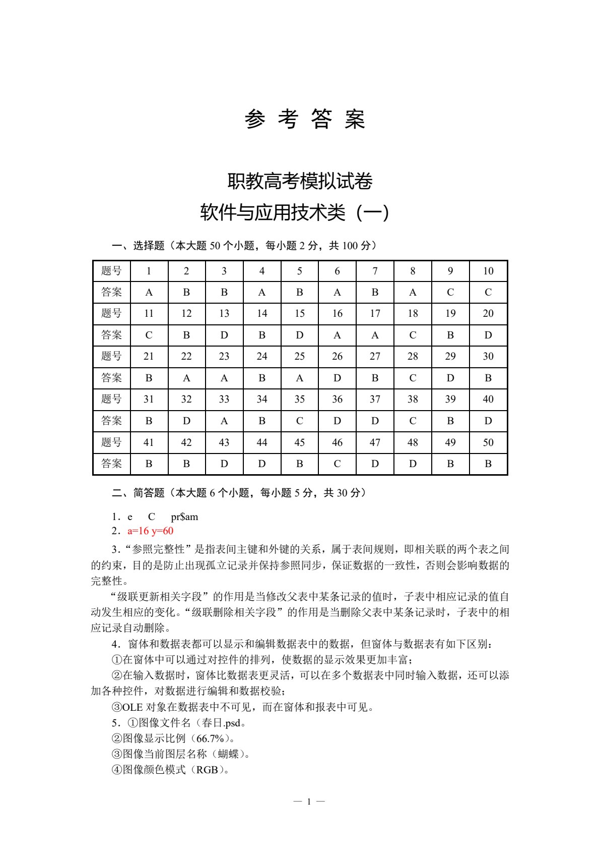软件与应用技术