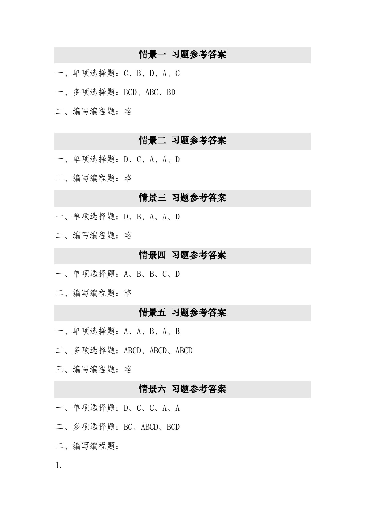 Python程序设计教程（工作手册式）