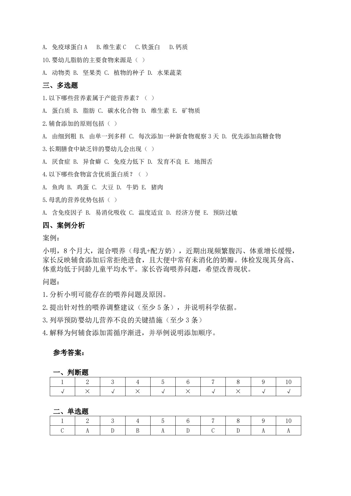 婴幼儿营养与喂养（新编21世纪职业教育精品教材；适用于托幼一体化专业）
