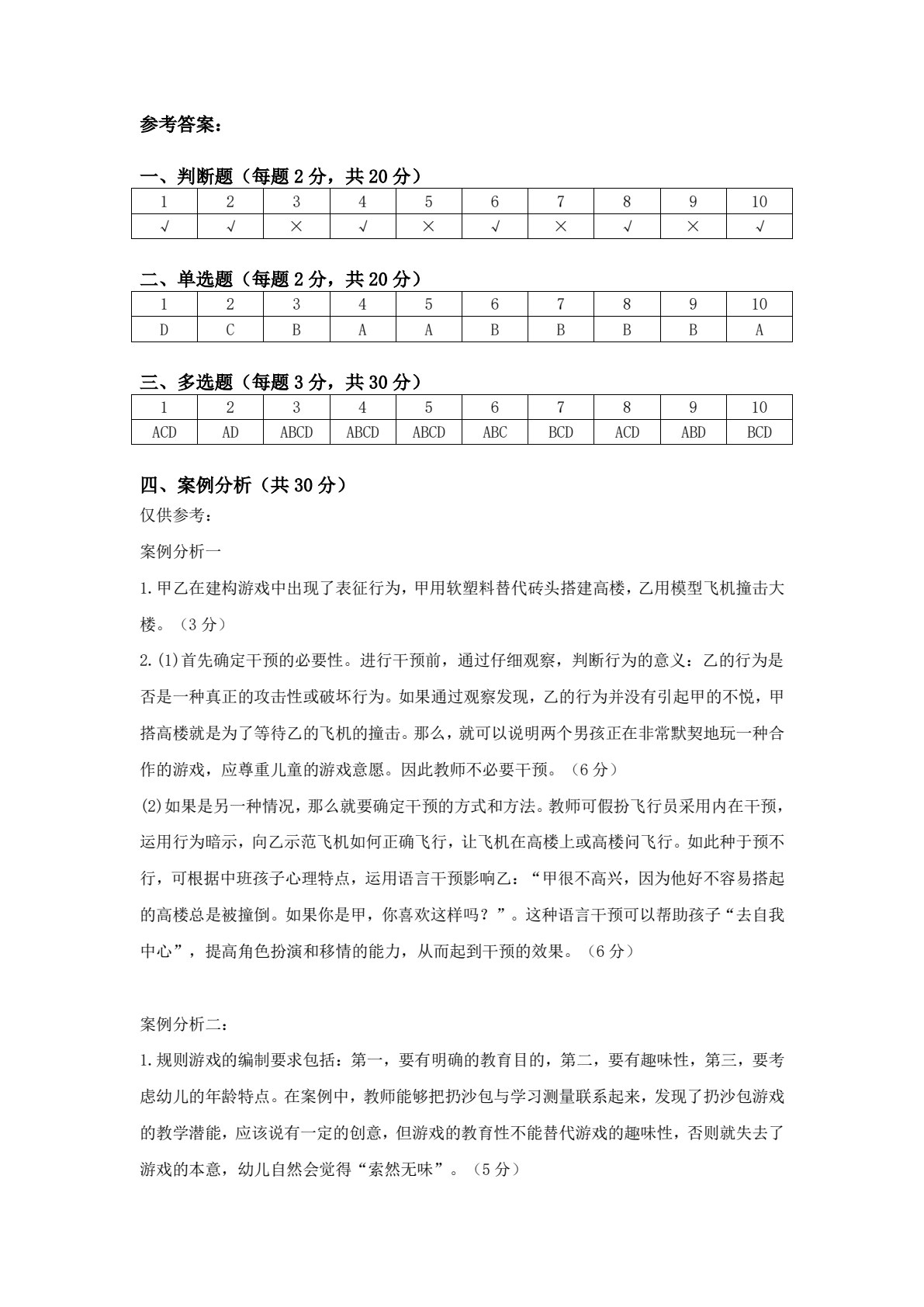 婴幼儿行为观察与指导（第二版）