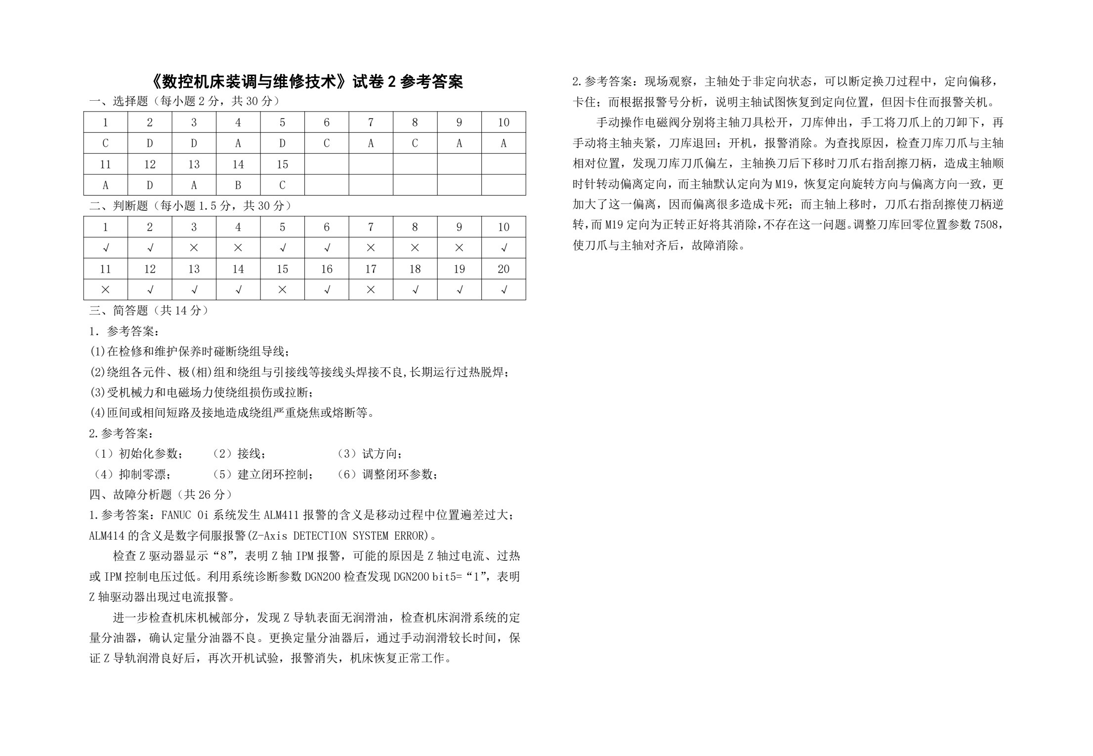 数控机床装调与维修技术