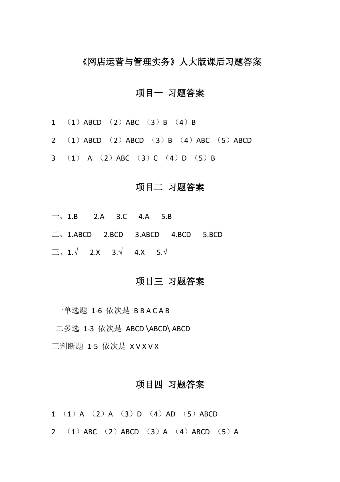 网店运营与管理实务