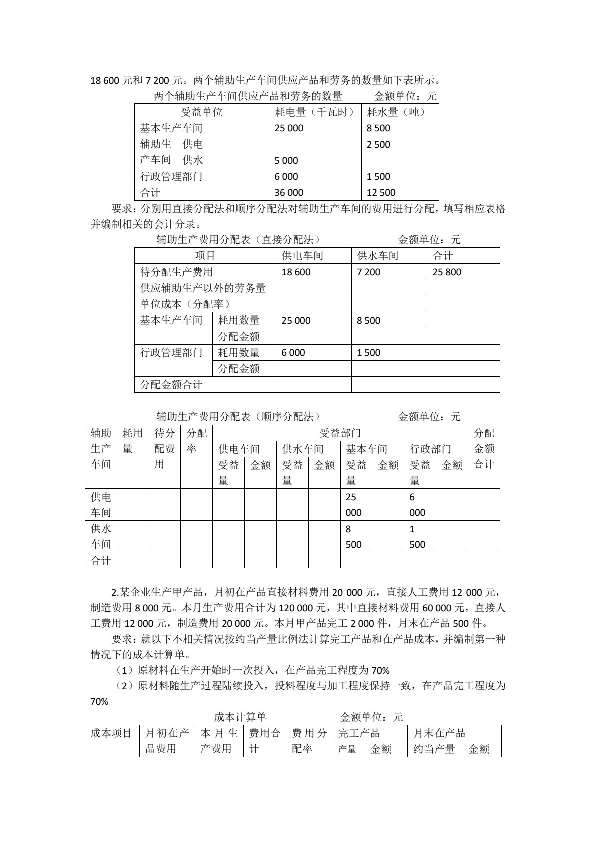 成本管理会计（第五版）