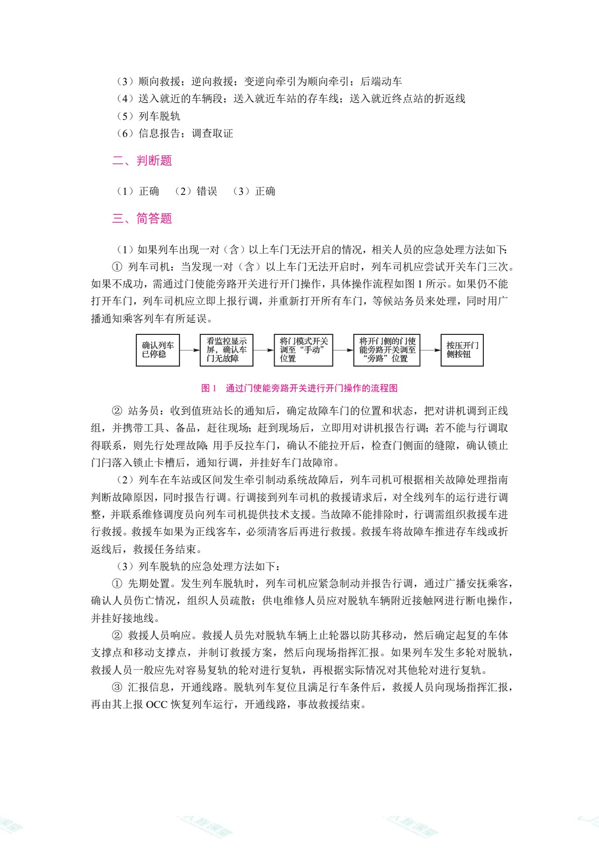城市轨道交通应急处理（双色）（含微课）（AI赋能版）