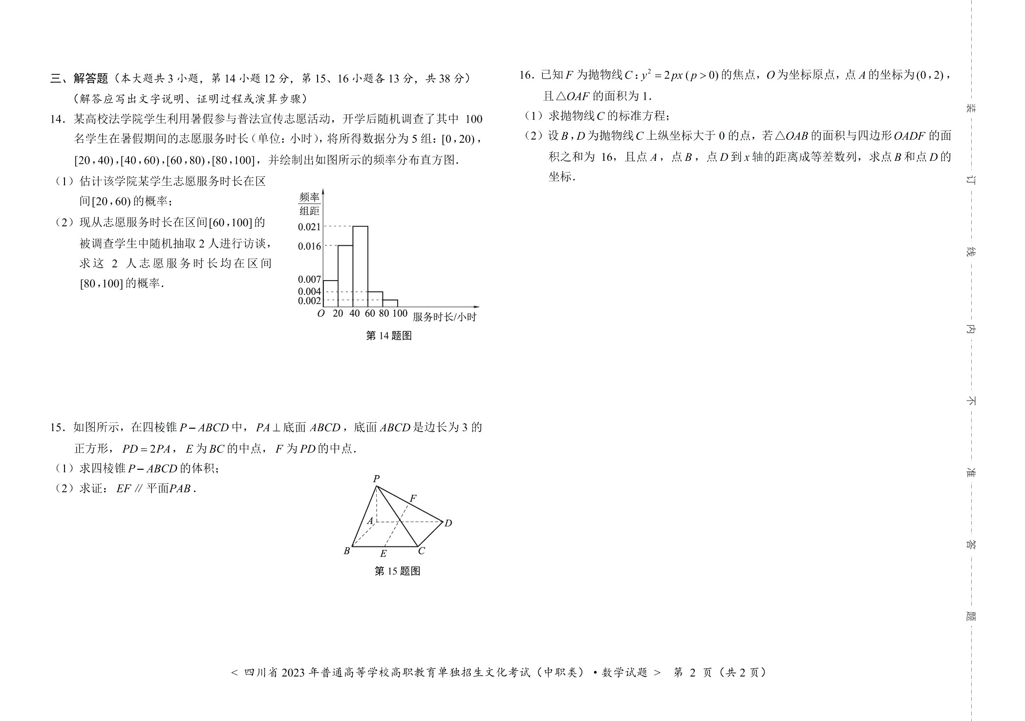 四川省职教高考考前冲刺卷：数学（含微课）