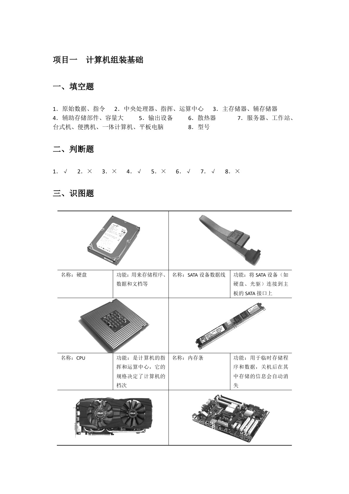 计算机组装与维护（双色）（含微课）