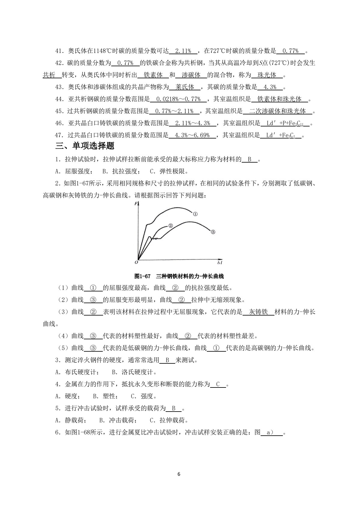 机械工程材料及热处理