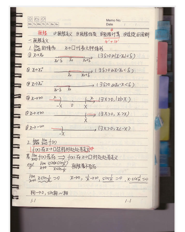 学霸考研数学一手写笔记全套资料