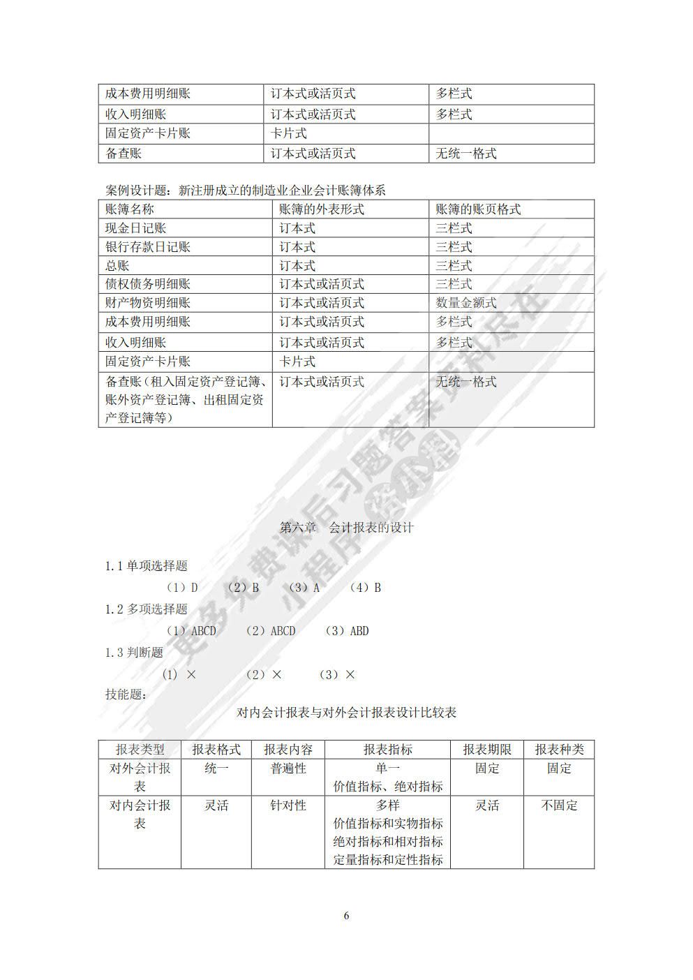 会计制度设计（第七版）