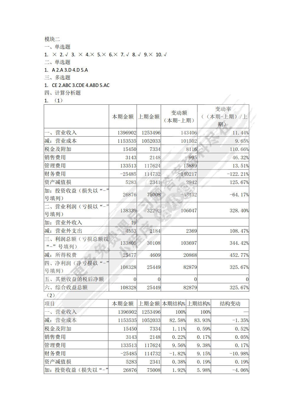 财务报表分析（第三版）