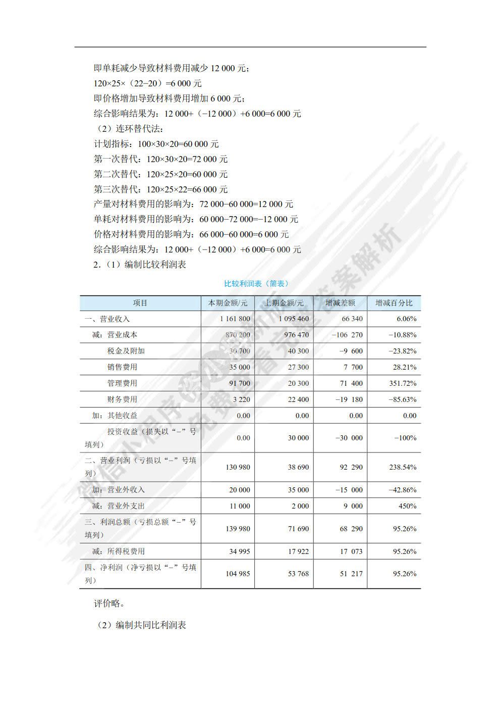 财务报表分析