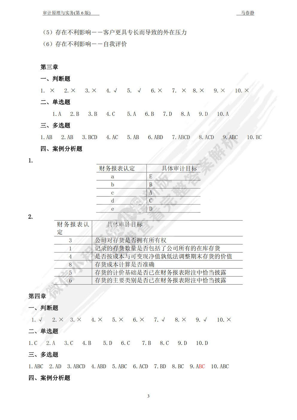  审计原理与实务（第六版）