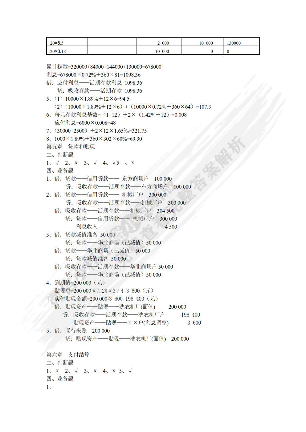 金融企业会计（第二版）