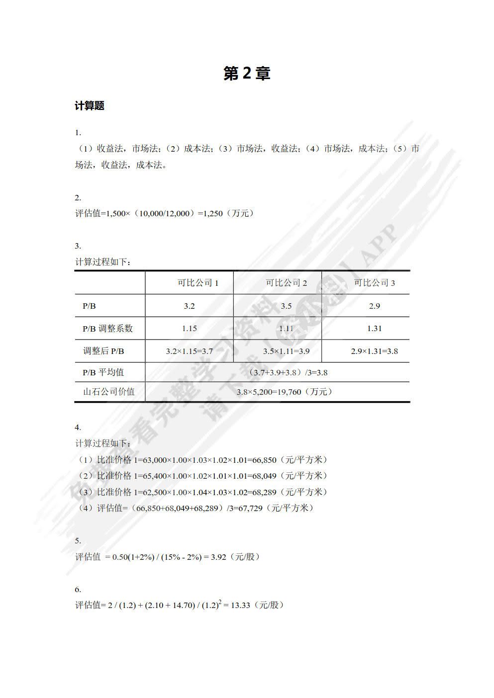 资产评估理论与实务