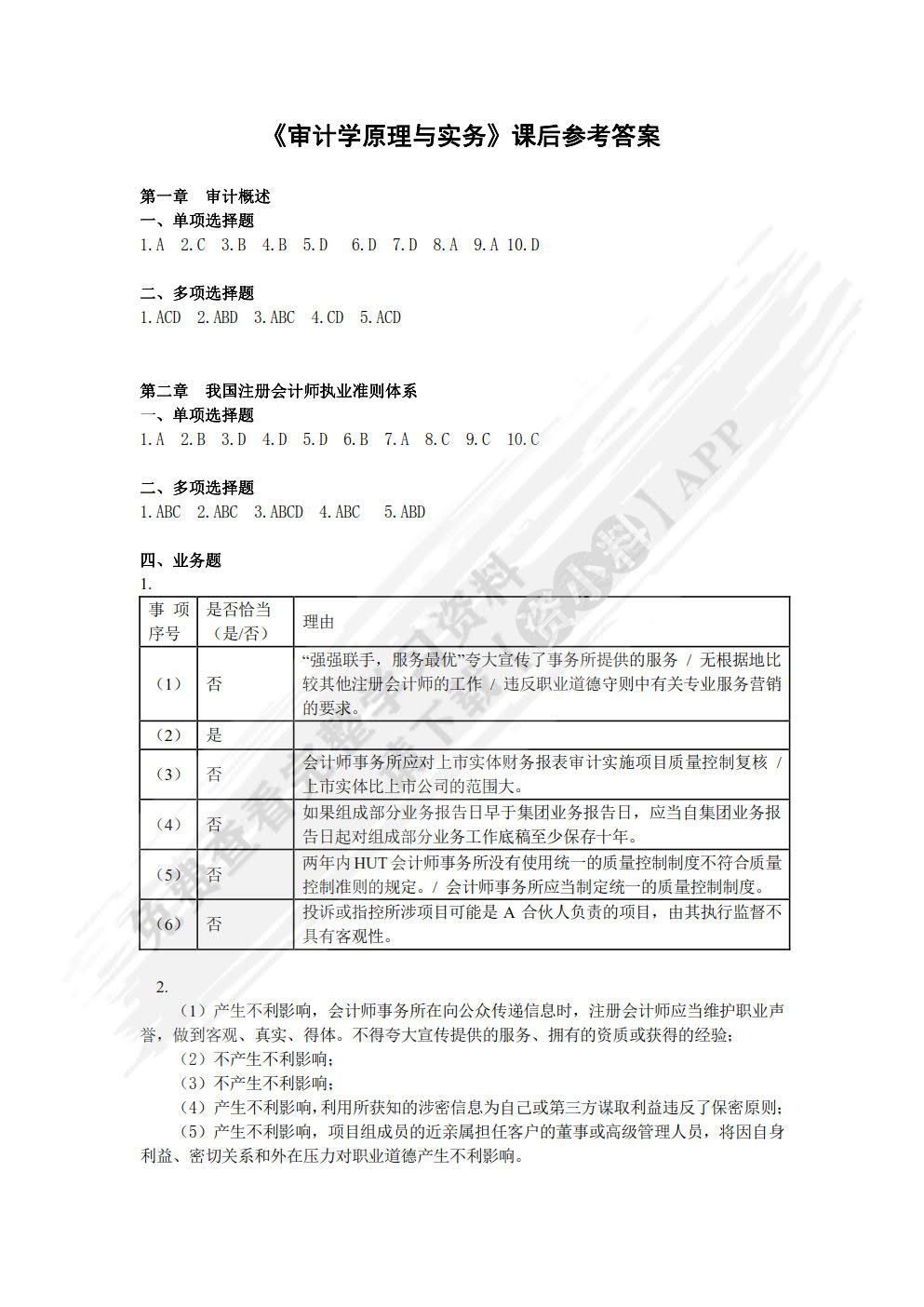 审计学原理与实务