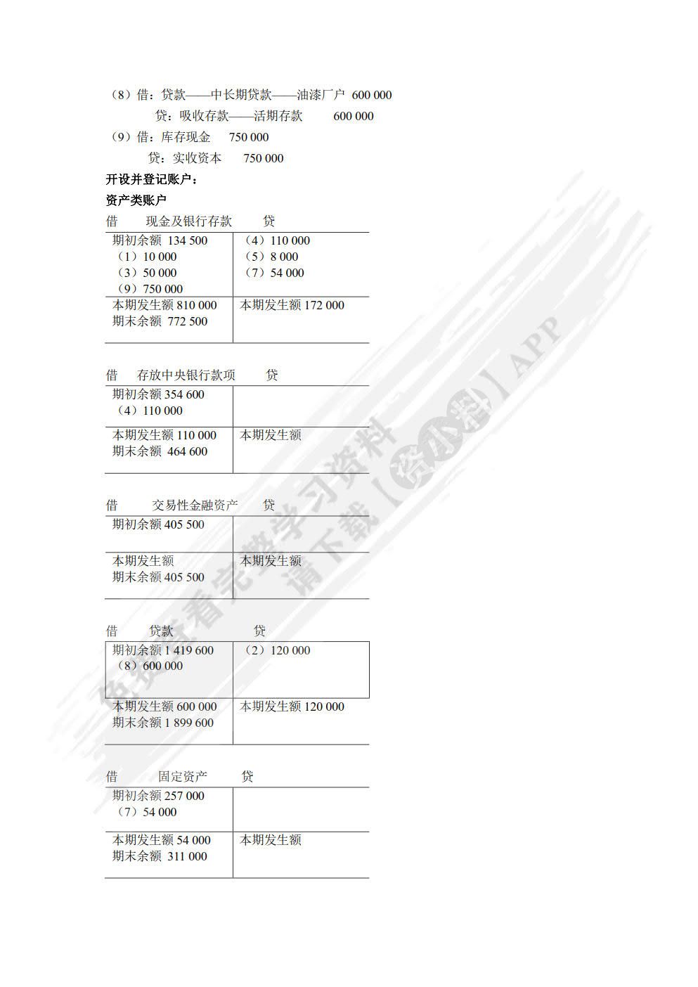 银行会计（第五版）